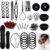 Accessoires de Coiffure,25 Styles Outils de coiffure Kit de Coiffure pour Femmes et Filles Convient pour Les Débutants Noir,chignon accessoire