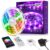 Beaeet Ruban Led 5m, Led Chambre Multicolore Bande Led 5050 Rgb Lumiere Led, Bandeau Led avec TéLéCommande, Bluetooth App pour ContrôLer la Ruban Led en Synchronisation avec la Musique