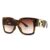 JIJIBA Nouveau carré à Monture épaisse Lunettes de Soleil Femmes Grande Taille Lunettes de Soleil Creux Vintage Shades gafas