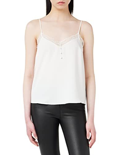 Naf Naf H-Top Débardeur Femme Écru (Écru 333) 42 (Taille fabricant: 42)