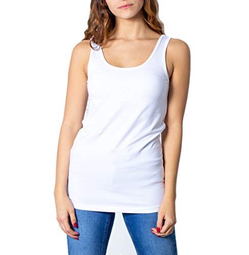 ONLY NOS 15095808 Débardeur, Blanc (White White), 42 (Taille Fabricant: Large) Femme