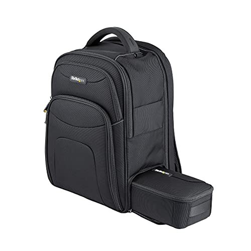 StarTech.com Sac à Dos Ordinateur Portable 15,6 pouces avec Compartiment Amovible pour Accessoires- Sac PC Portable Pro High Tech en Nylon Résistant- Ergonomique, pour tous Déplacements(NTBKBAG156)