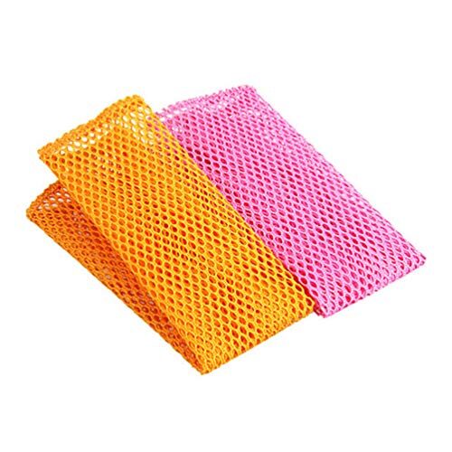 Ukkch Lot de 6 chiffons en maille pour vaisselle et cuvettes pour le nettoyage de la maison, de la cuisine, du restaurant, Polyester, Image 1, 6 pièces